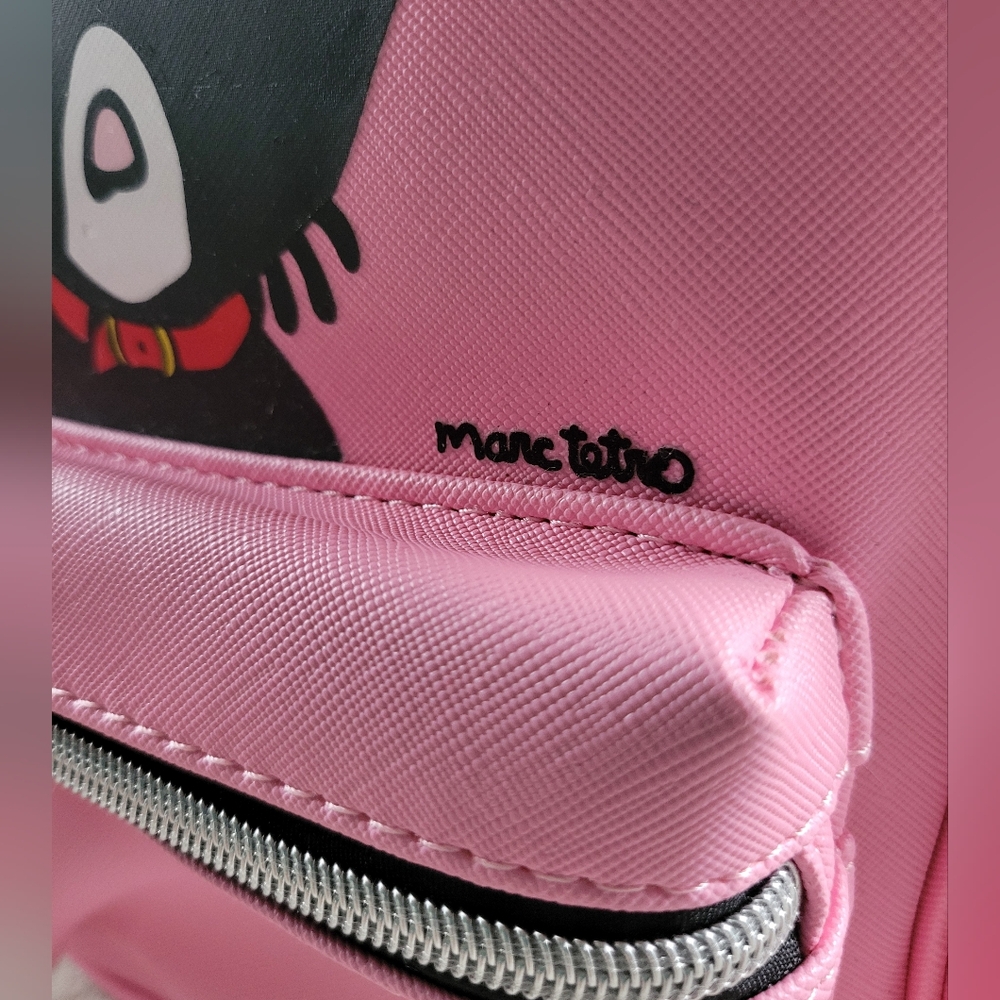 ✨️HP✨️Marc Tetro | NWOT Cute Small Pink Black Cat Backpack - Picture 9 of 11